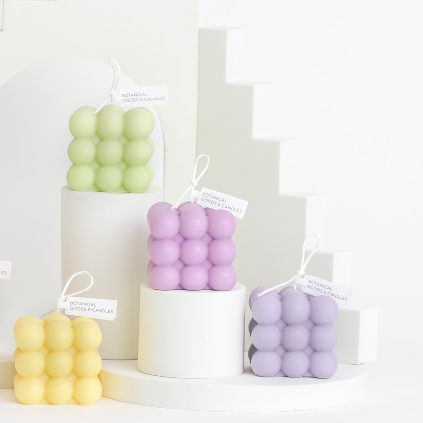 Bubble Candle - Cube Soy Wax Candles