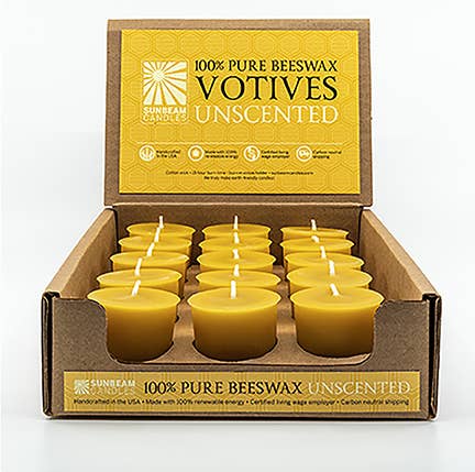 Beeswax Votives - Red or Natural