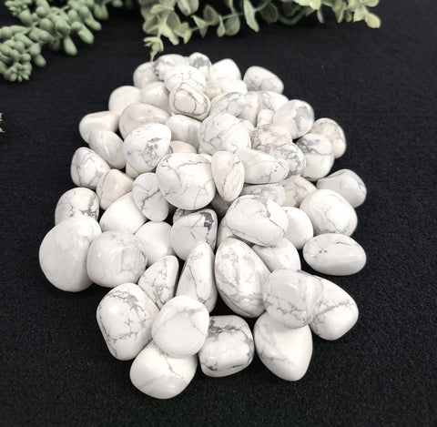 White HowliteTumbled Stone 20-25mm