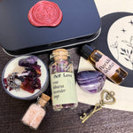 Self Love Travel Altar | Ritual Kit | Witch Kit | Witchcraft Mini Altar | Travel Spell Kit | Spell Candle | Herb Witch | Crystal Candle