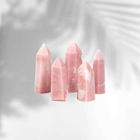 Pink Opal Polished Points Wholesale Lot
